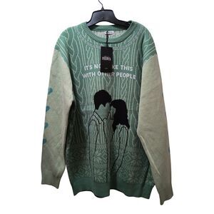 Hulu Normal People Limited Edition Ugly Christmas Sweater  3XL XXXL Mint Green